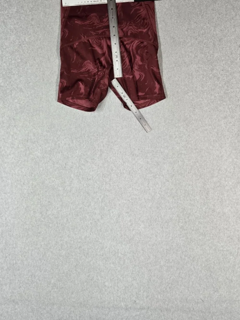 Gymshark Women Activewear Shorts S Red Tie Dye Power High Rise Ruched 3.5